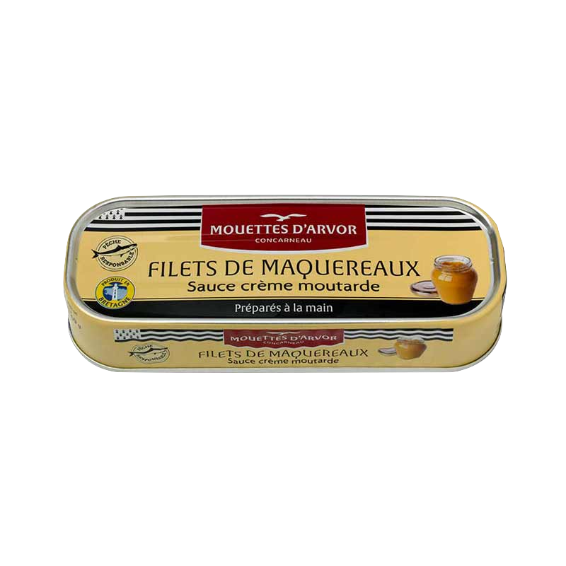 Les Mouettes d’Arvor Mackerel in Mustard and Crème Fraiche