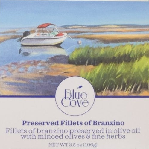Blue Cove Branzino with Olives and Fine Herbs product packaging