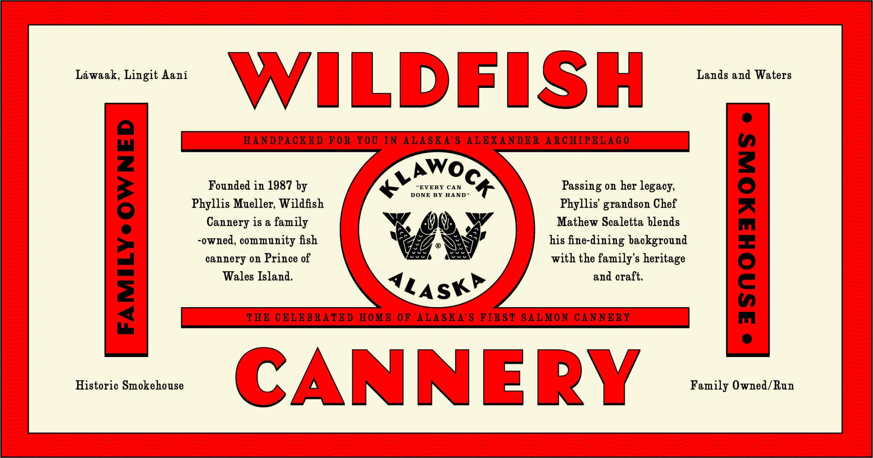Wildfish Cannery Smoked Salmon product packaging
