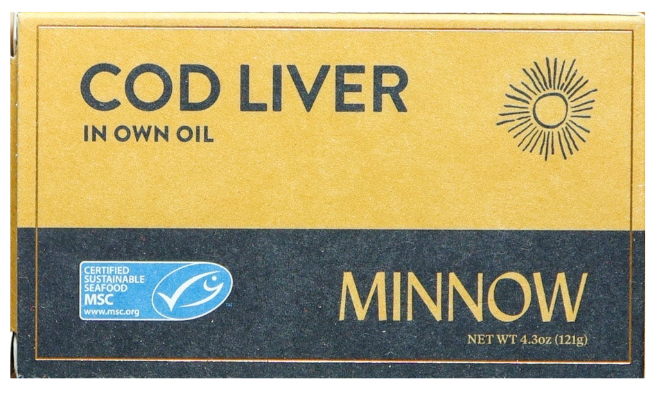 Minnow Cod Liver product packaging