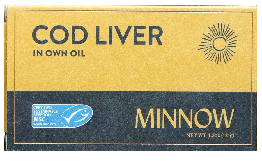 Minnow Cod Liver product packaging