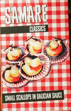 Samare Small Scallops in Galician Sauce product packaging